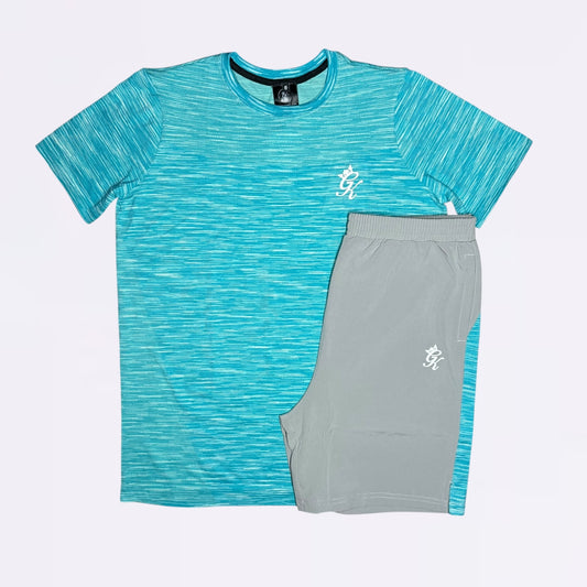 GymKing Energy Seamless Space Dye Set - Ocean Blue Multi