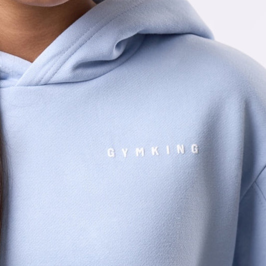 Gym King Malibu Oversized Hood (Girls) - Hydrangea Blue
