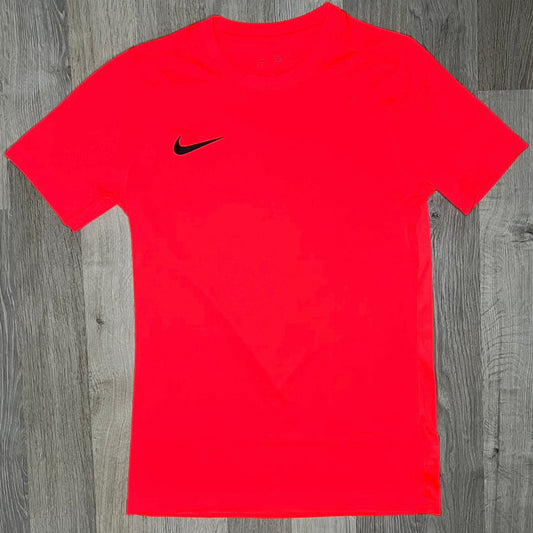 Nike Dri Fit Set - Tee & Shorts - Crimson Red / Black