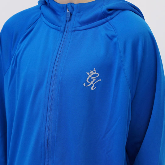 GymKing Lightweight Poly Full Zip - Sonic Blue (Junior)
