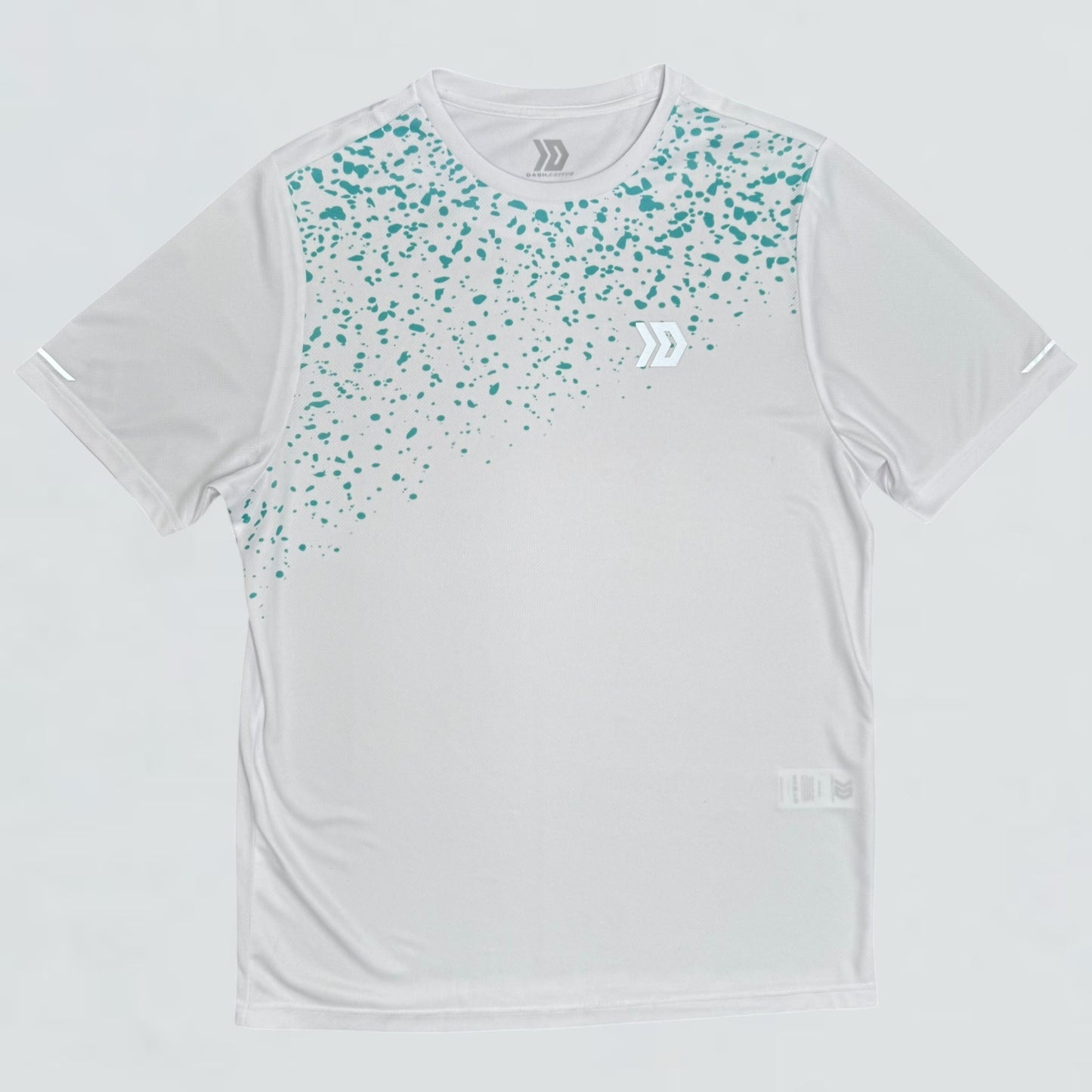 Dash Splatter Tee - White / Blue (Junior)