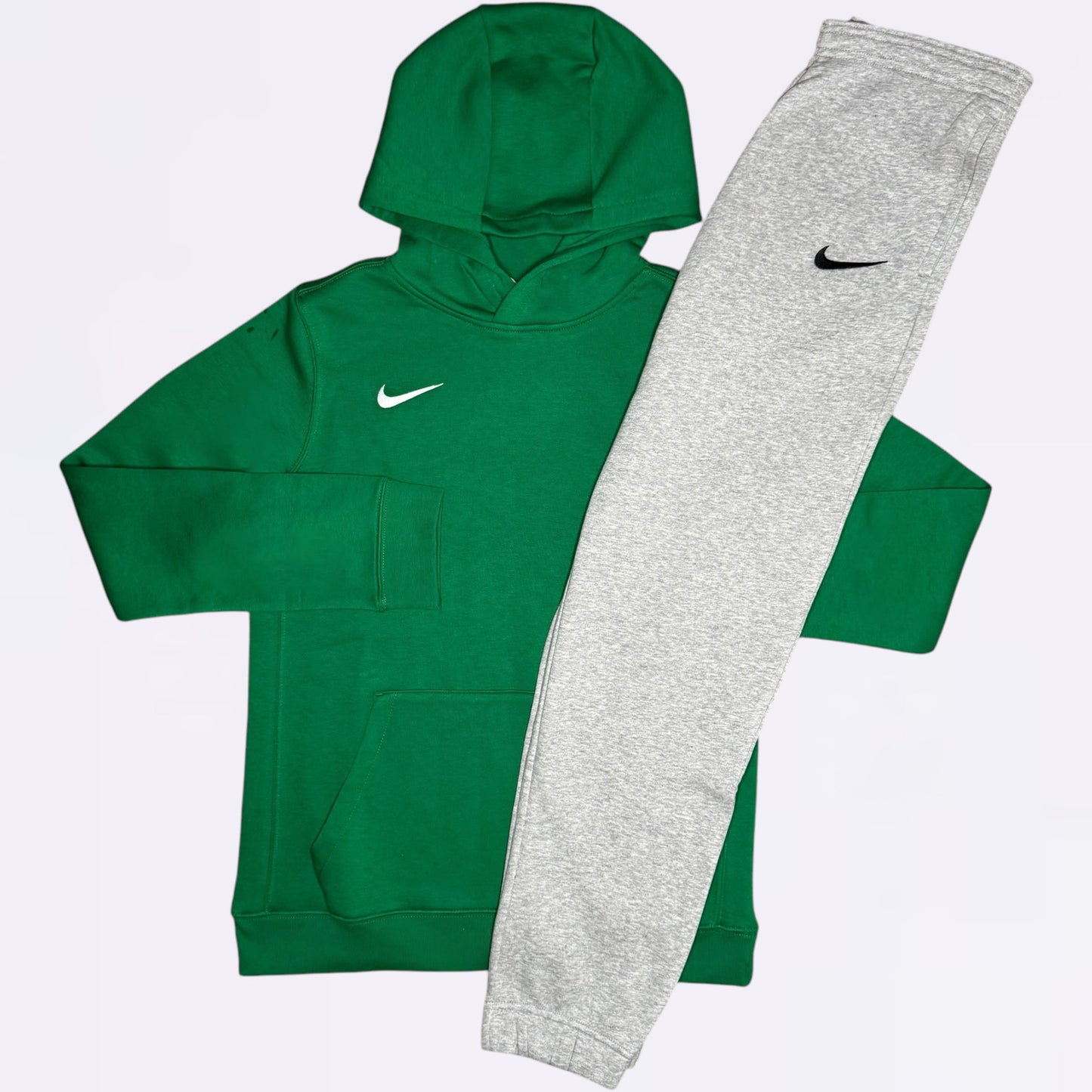 Nike Park Hoodie & Joggers Set - Green / Grey (Junior)