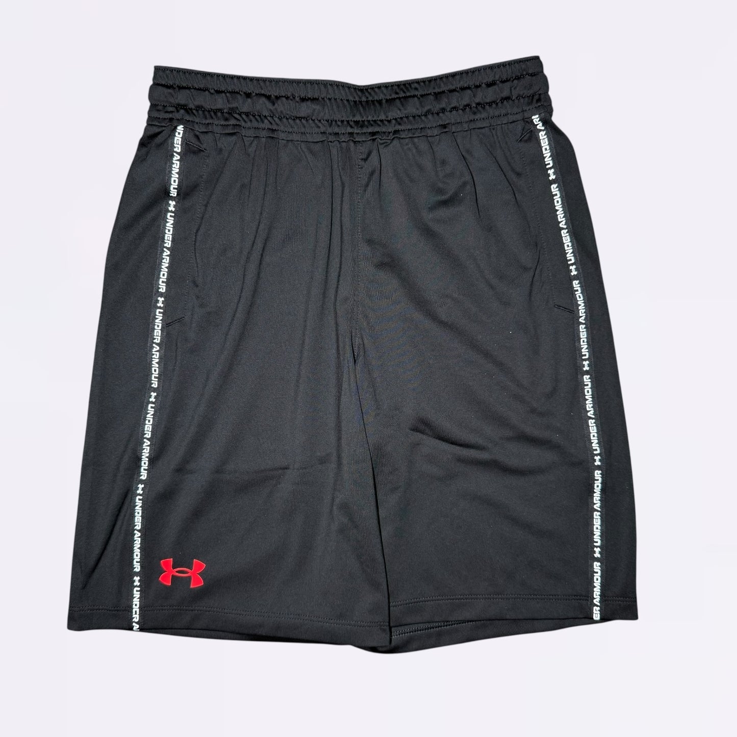 Under Armour Tape Shorts Black/Crimson (Junior)