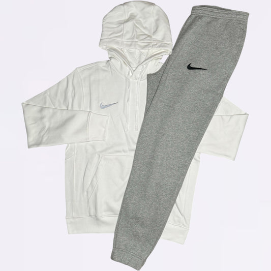 Nike Park Hoodie & Joggers Set - White / Grey
