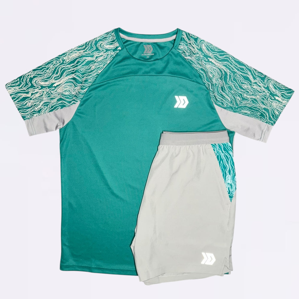 DASH Tee Set - Grey / Mint Green