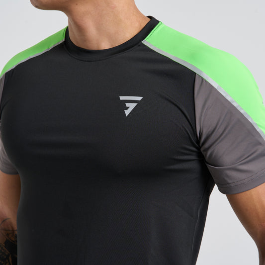 GRIID Reflect Tee - Black / Green