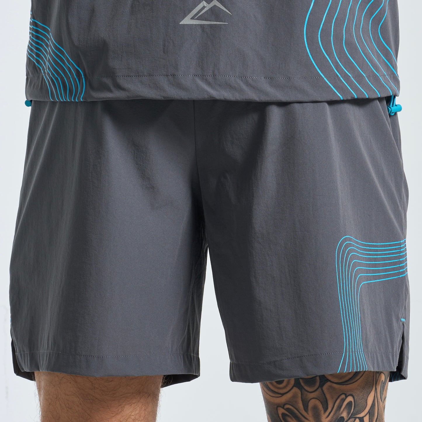 ActiveLine Wave Shorts - Grey / Baltic Blue