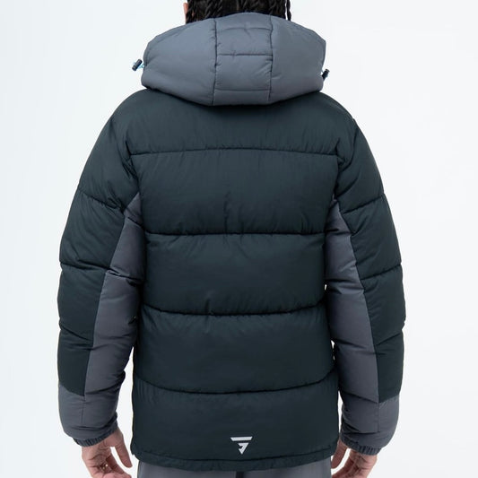 GRIID Mera Puffer Jacket Black (Blue Toggle)