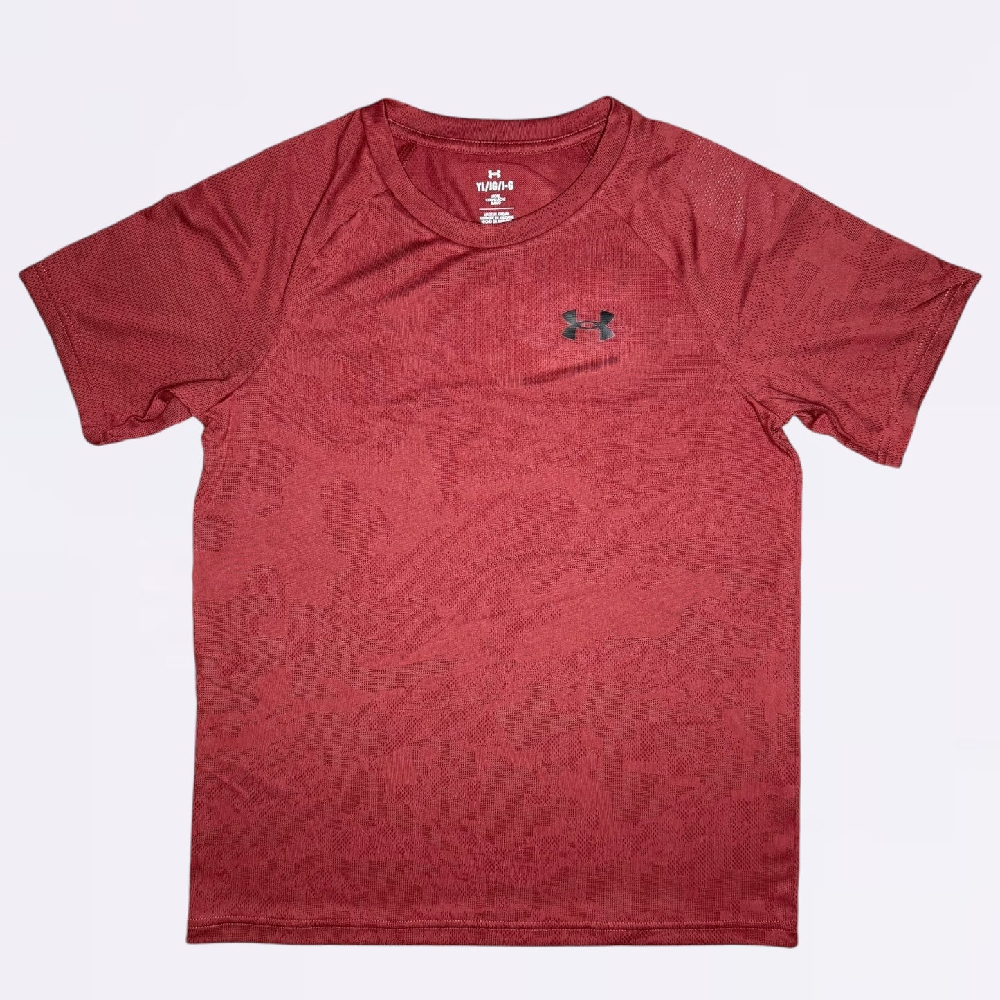 Under Armour Set - Tee & Shorts - Maroon (Junior)