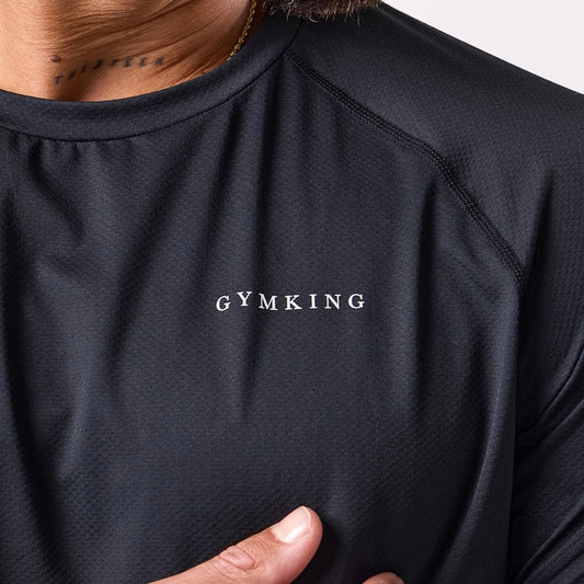 Gym King Energy Linear Tee - Black