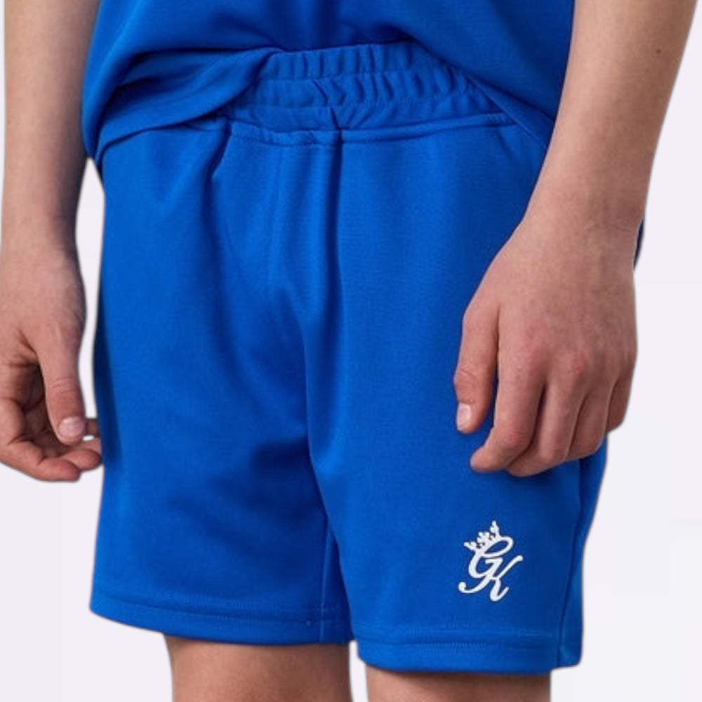 GymKing Kids Lightweight Poly Short - Sonic Blue