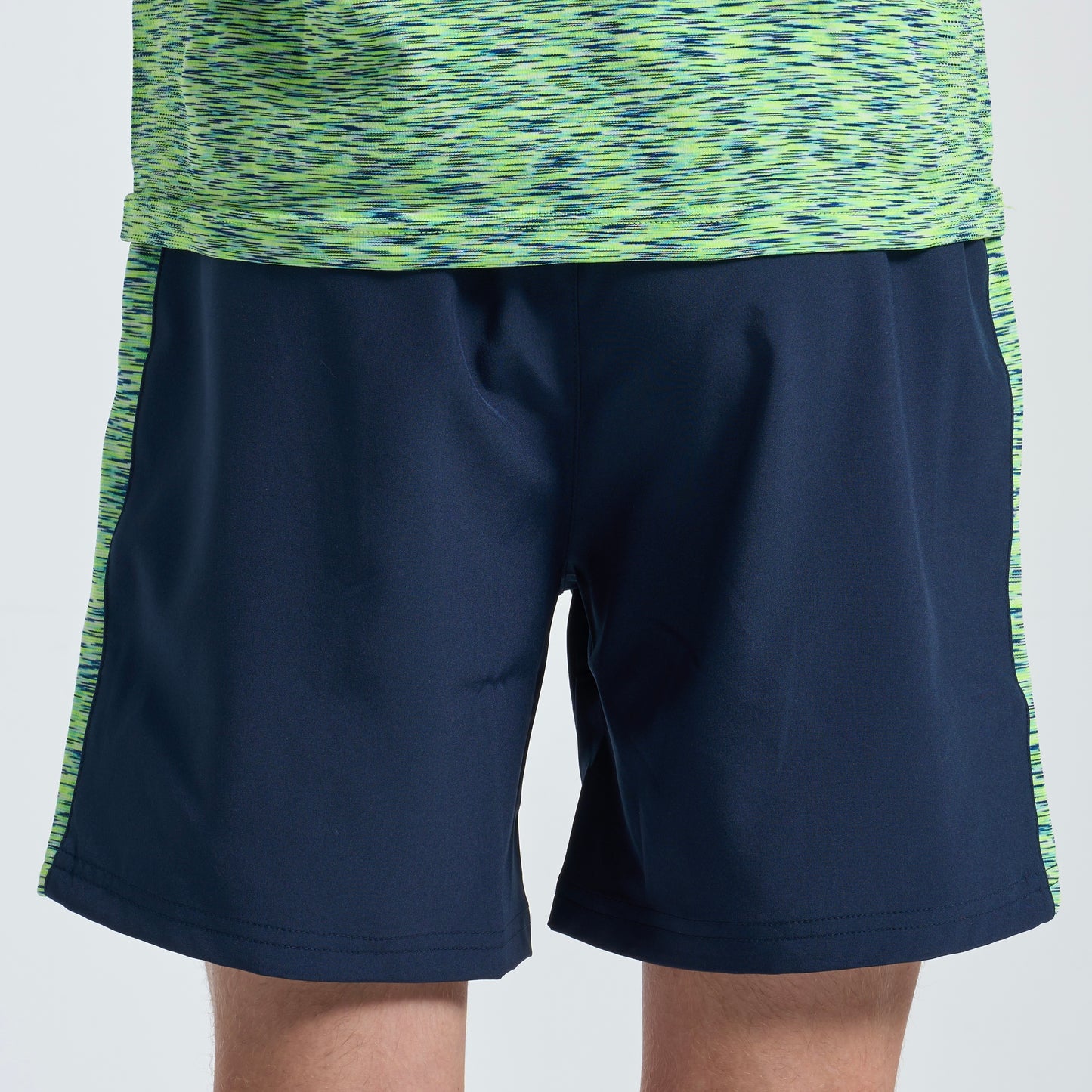 GymKing Space Dye Short - Navy/Lime/Navy Grindle (Junior)