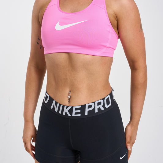 Nike Pro Bra & Shorts Set - Pink / Black (Women)