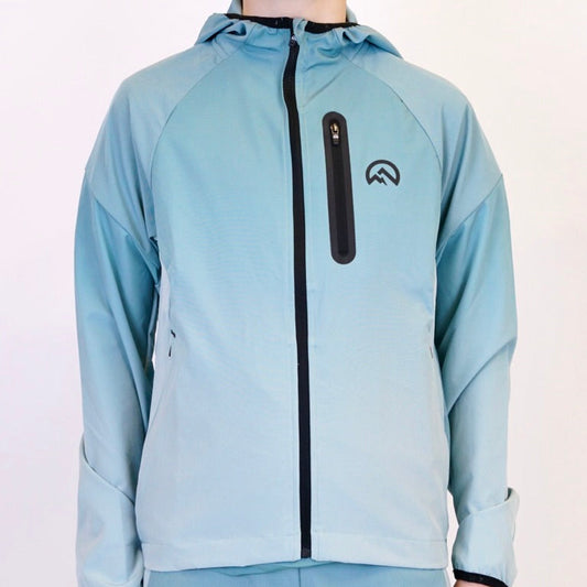 Flux Gradient Set - Jacket & Shorts - Midnight Green / Black (Junior)