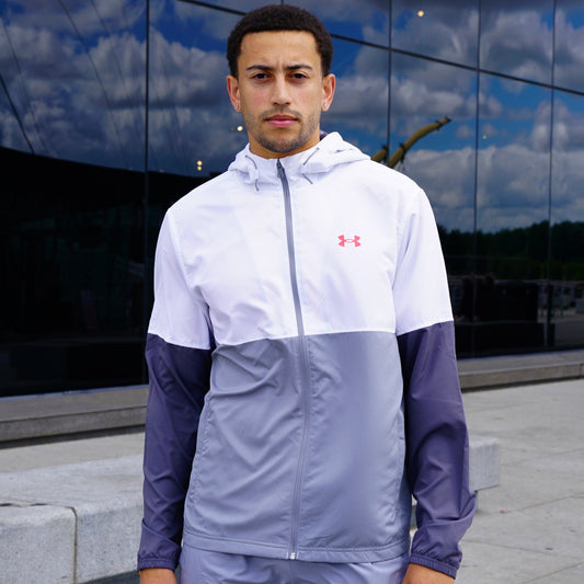 Under Armour Jacket & Shorts Utility Set - Grey / Red / White