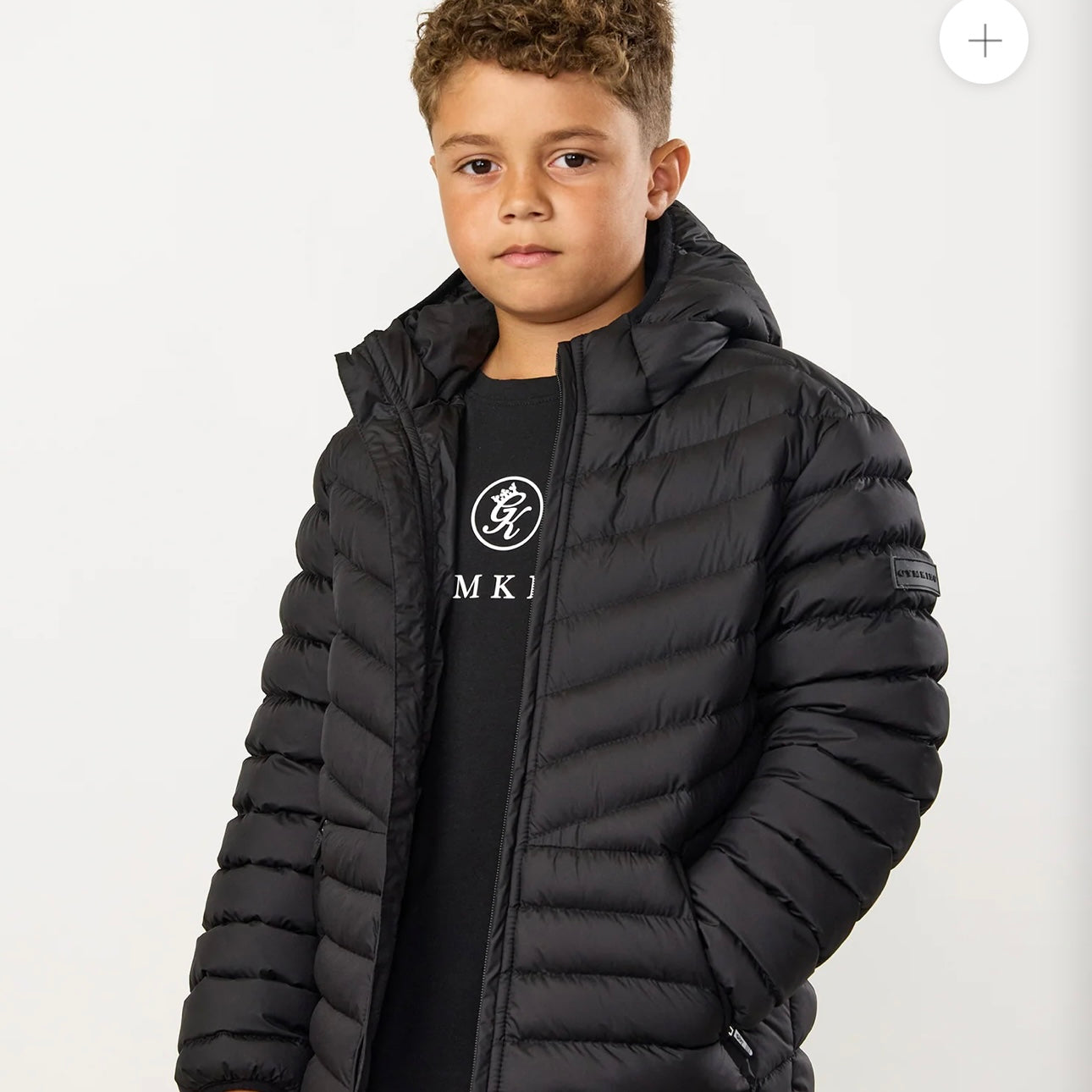 Gym King Endurance Puffer Jacket - Black (Junior)