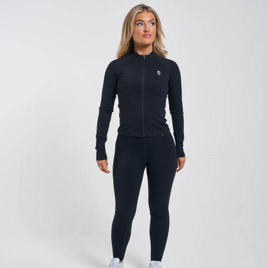 Gym King 365 Full Zip Funnel - Black