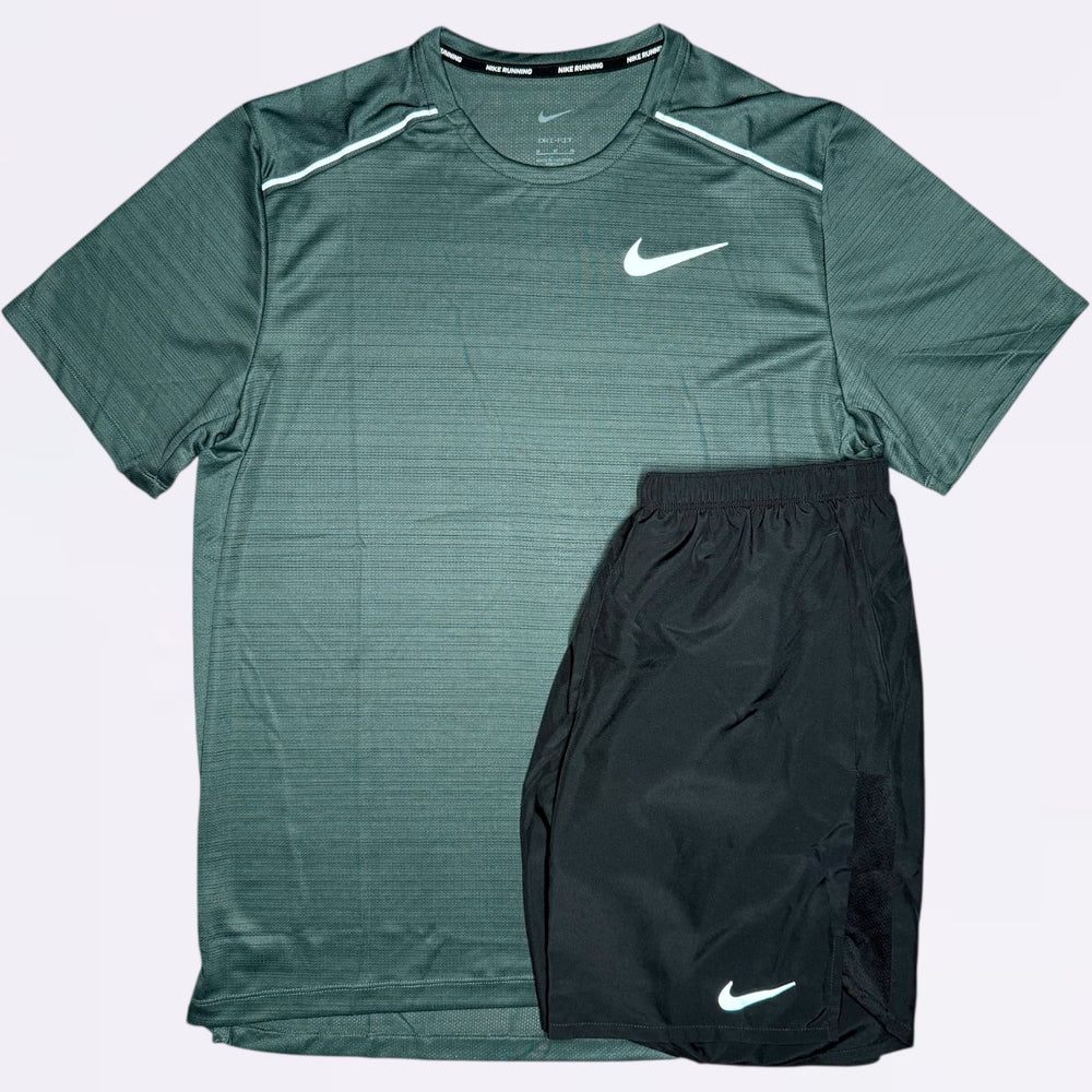 Nike Miler & Challenger Set - Ash Green / Black