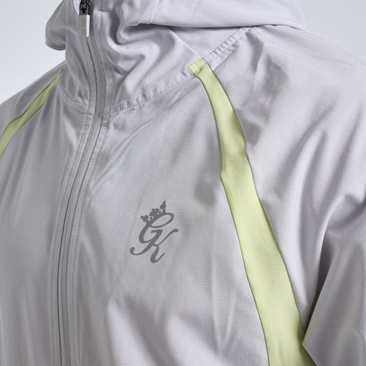 GymKing Flex 2.0 Woven Hood - Light Grey/Sherbet Lime