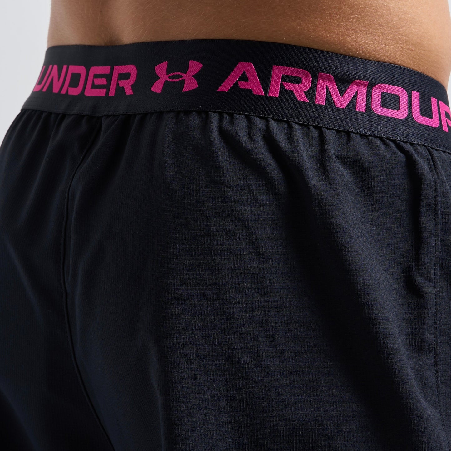 Under Armour Geotessa Set - Tee & Shorts - Pink / Black