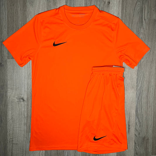 Nike Dri Fit Set - Tee & Shorts - Orange