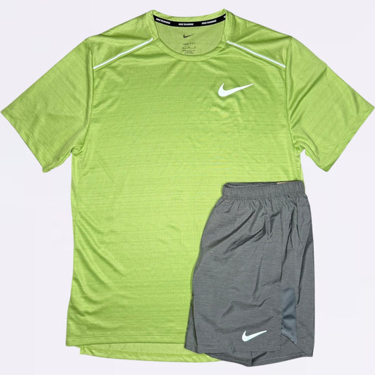 Nike Miler & Challenger Set - Kiwi / Grey