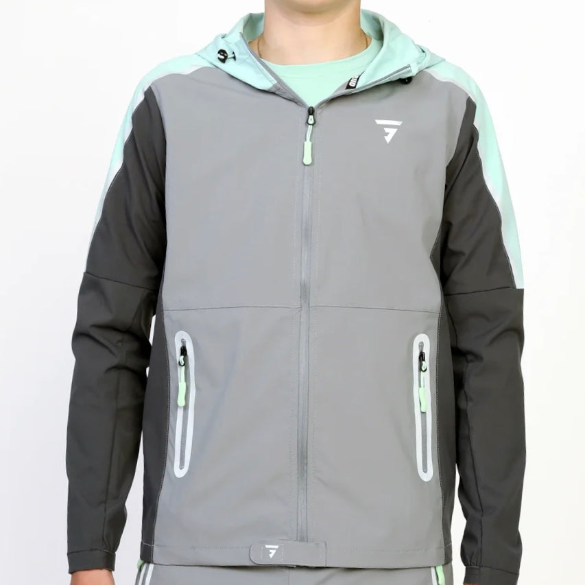 GRIID Reflect Windrunner Grey / Green (Junior)