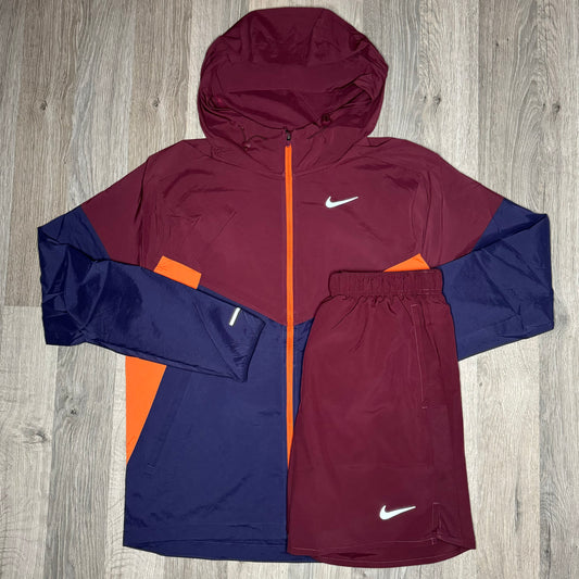 Nike Windrunner / Challenger Set - Jacket & Shorts - Maroon