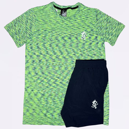 GymKing Energy Seamless Space Dye Set - Lime/Navy Grindle