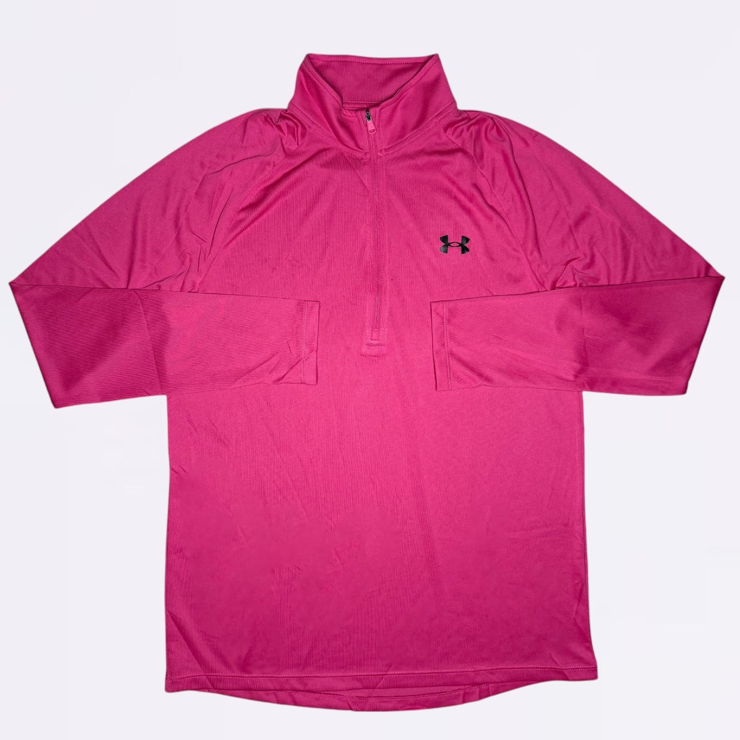 Under Armour Tech / Speed Stride Set - Half Zip & Shorts - Pink / Black