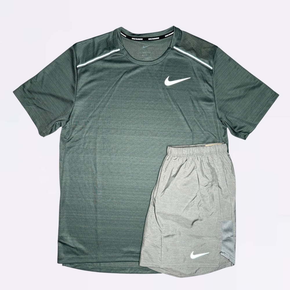Nike Miler & Challenger Set - Ash Green / Grey