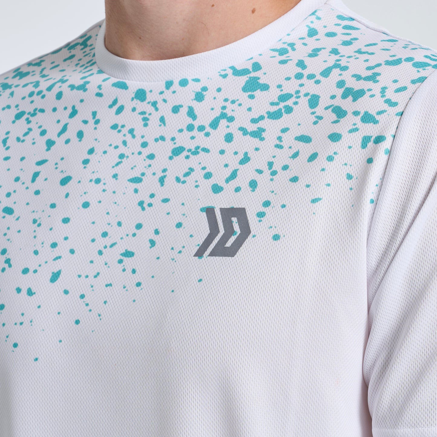 DASH Splatter Tee Set - White / Blue
