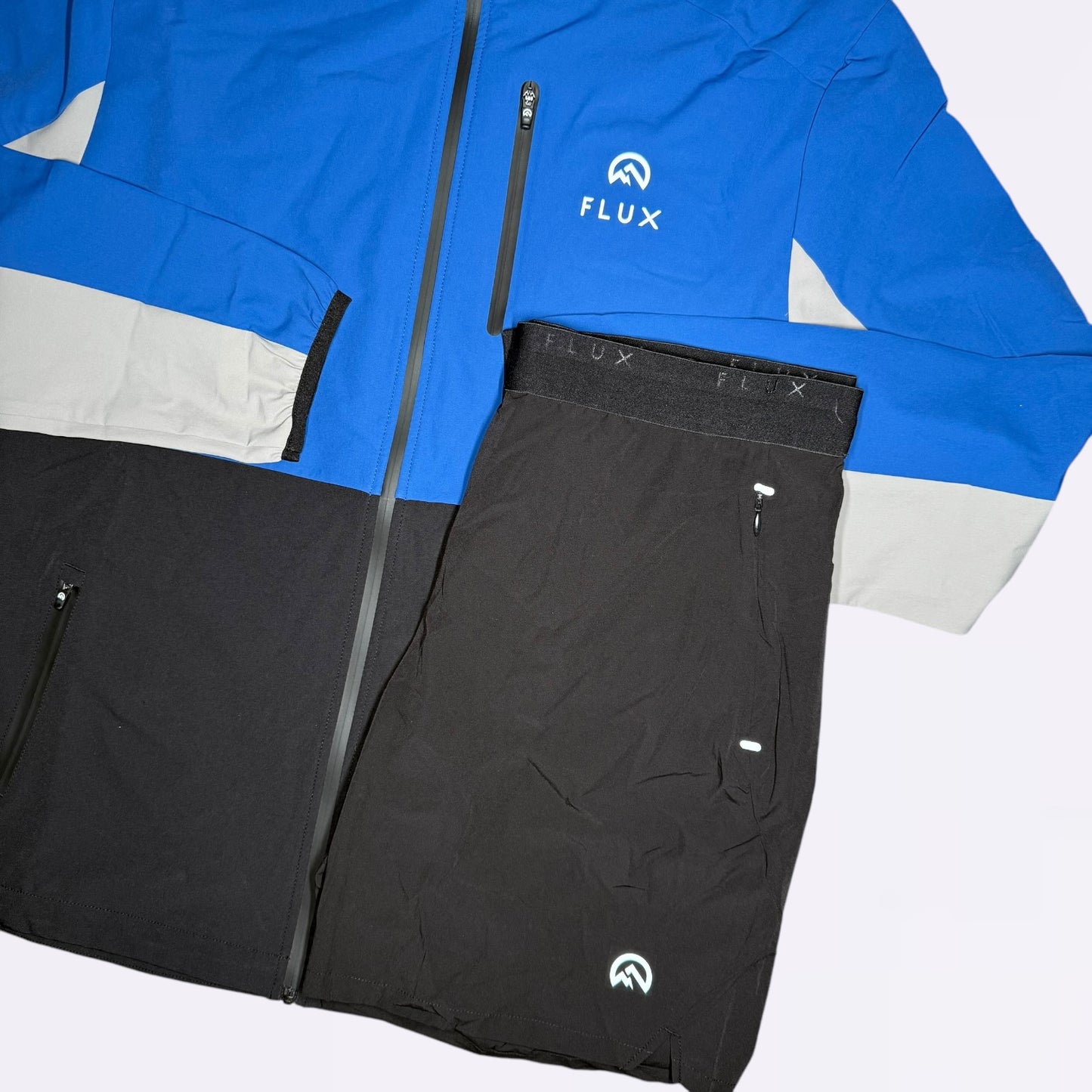 Flux Versatility Set - Jacket & Shorts -  Black / Blue