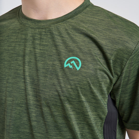 Flux Panel Tee - Sage (Junior)