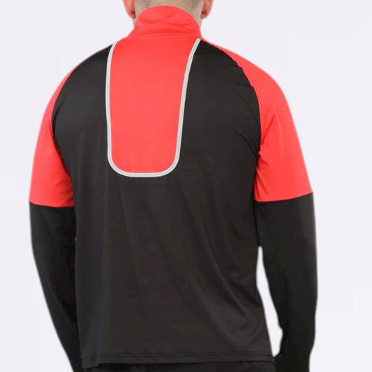 GRIID Glide Half Zip - Black / Red