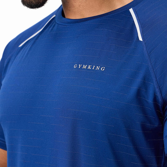 GymKing Stamina Performance Tee - Blue