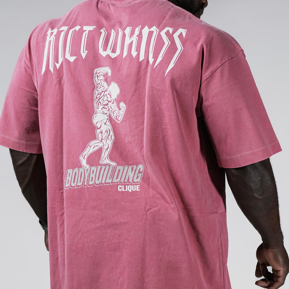 RJCT WKNSS Bodybulding Clique Tee - Pink