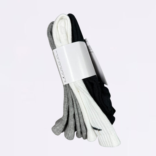 Nike Everyday Lightweight Crew Socks White Grey Black