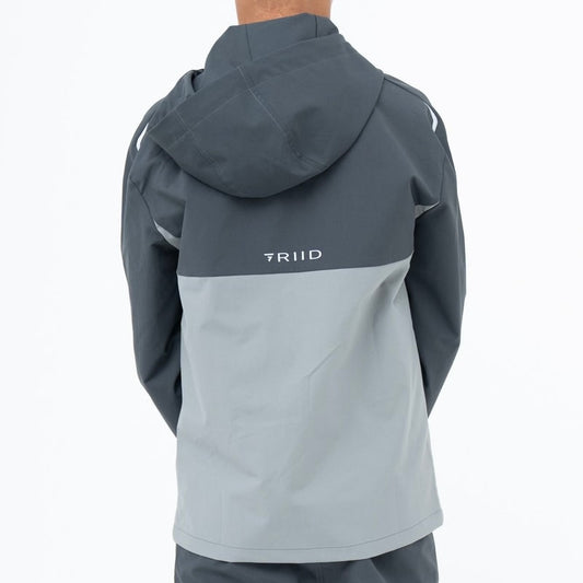 GRIID Nexus Jacket (Junior) - Grey / Blue