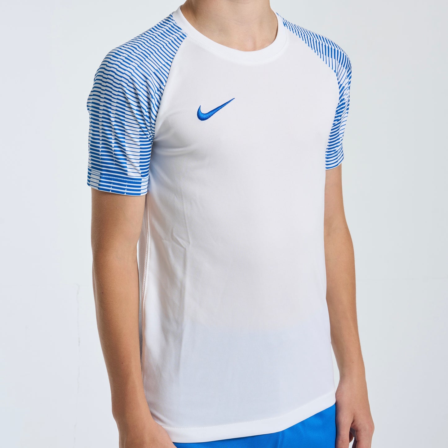 Nike Dri-Fit Academy Tee - White / Blue (Junior)