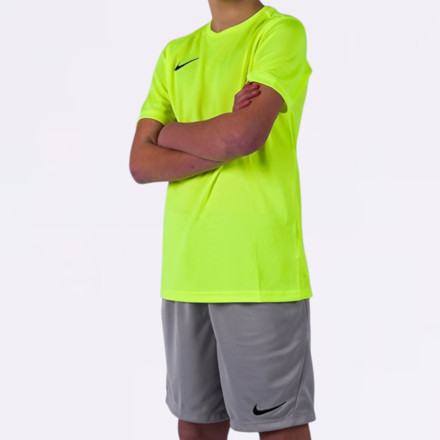 Nike Dri Fit Set  - Volt / Grey (Junior)