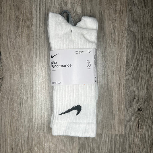 Nike Everyday Lightweight Crew Socks White