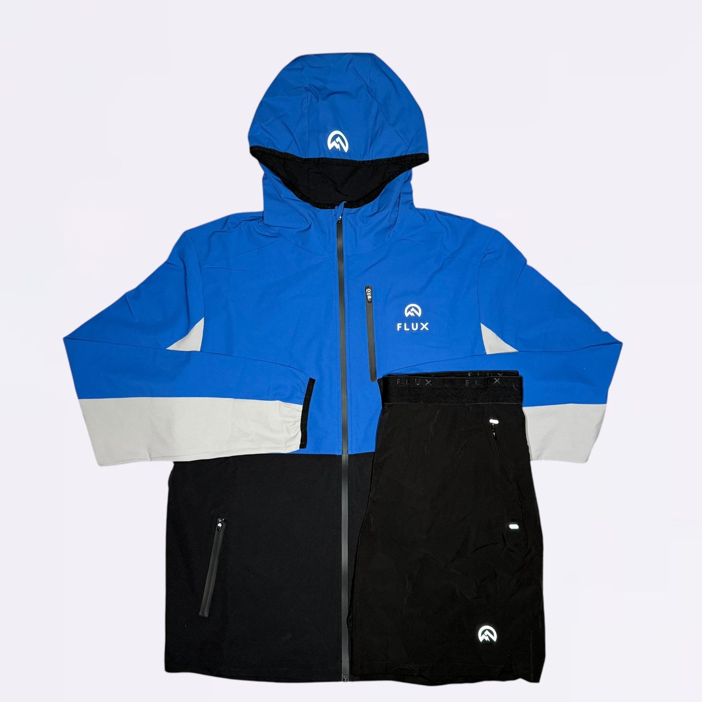 Flux Versatility Set - Jacket & Shorts -  Black / Blue