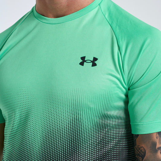 Under Armour Tech Fade Tee - Green / Black