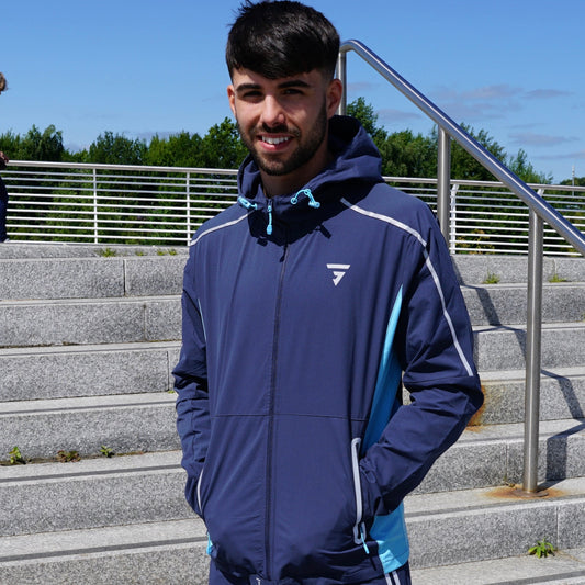 GRIID Reflect Set - Jacket & Shorts - Navy / Blue