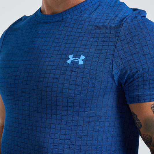 Under Armour Checkered Blue Tee