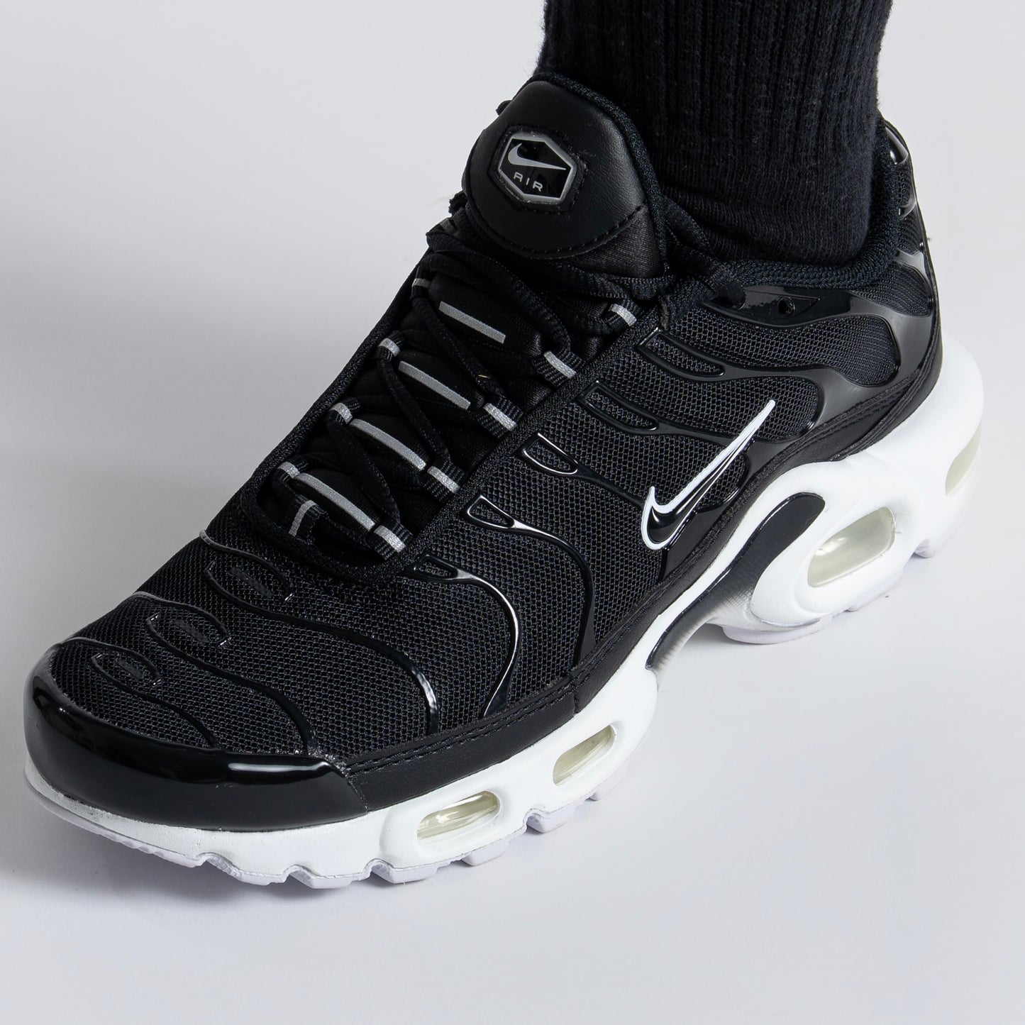 Nike Air Max Plus Black White (Junior)