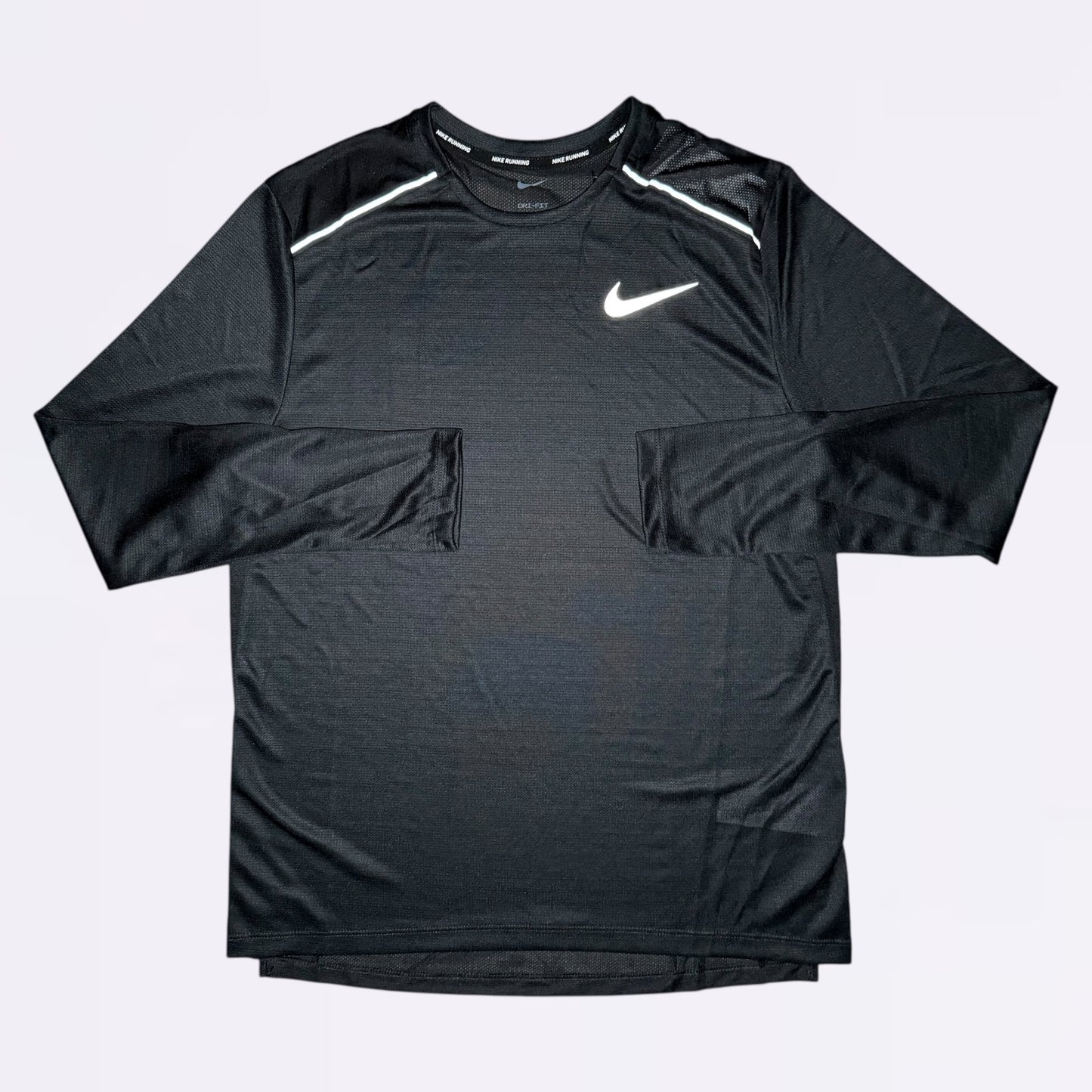 Nike Long Sleeve Miler Tee Black