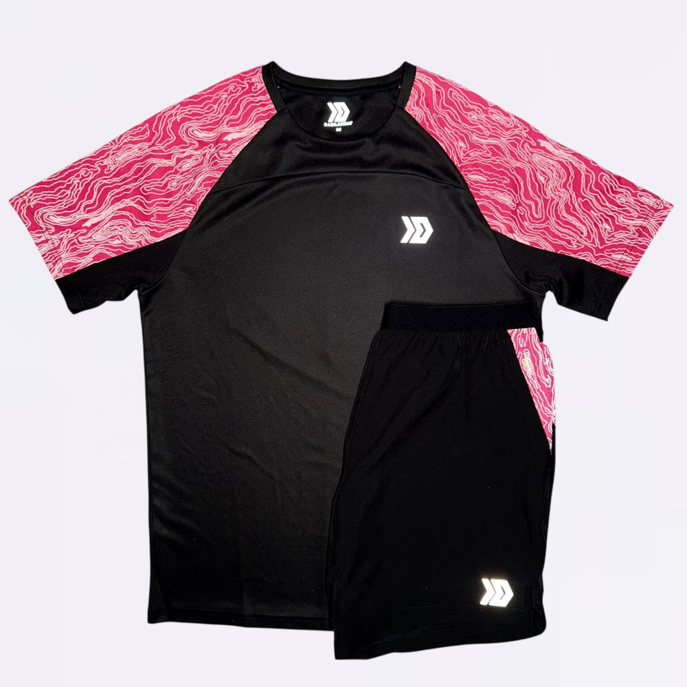 DASH Tee Set - Black / Pink