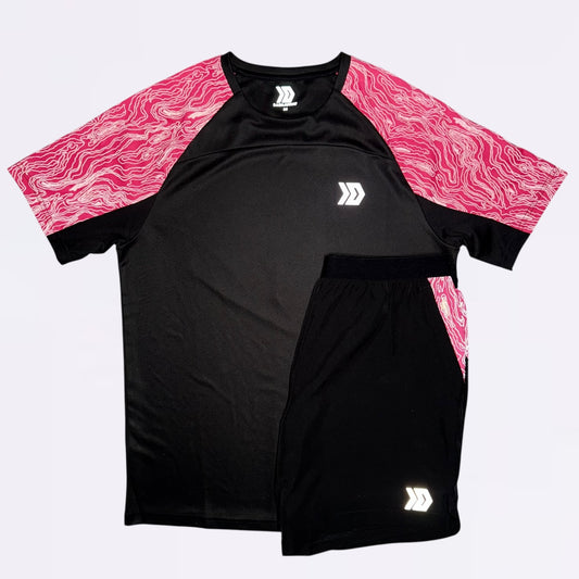 DASH Tee Set - Black / Pink